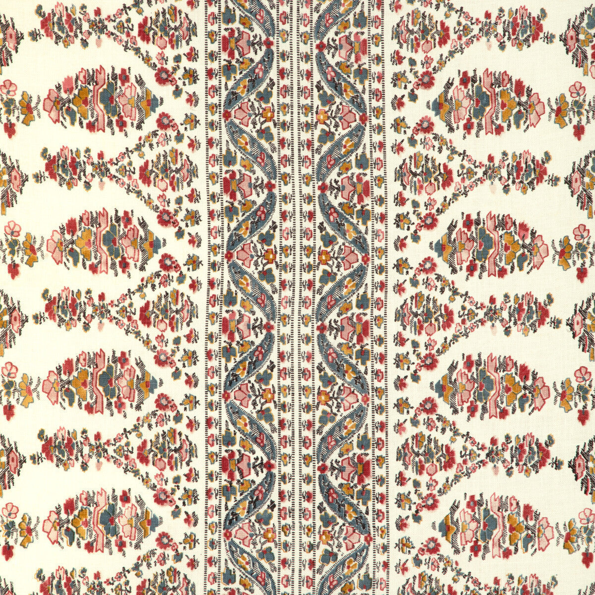 80231085170-visan-print-tealrose-brunschwig-fils - BRUNSCHWIG & FILS Fabric