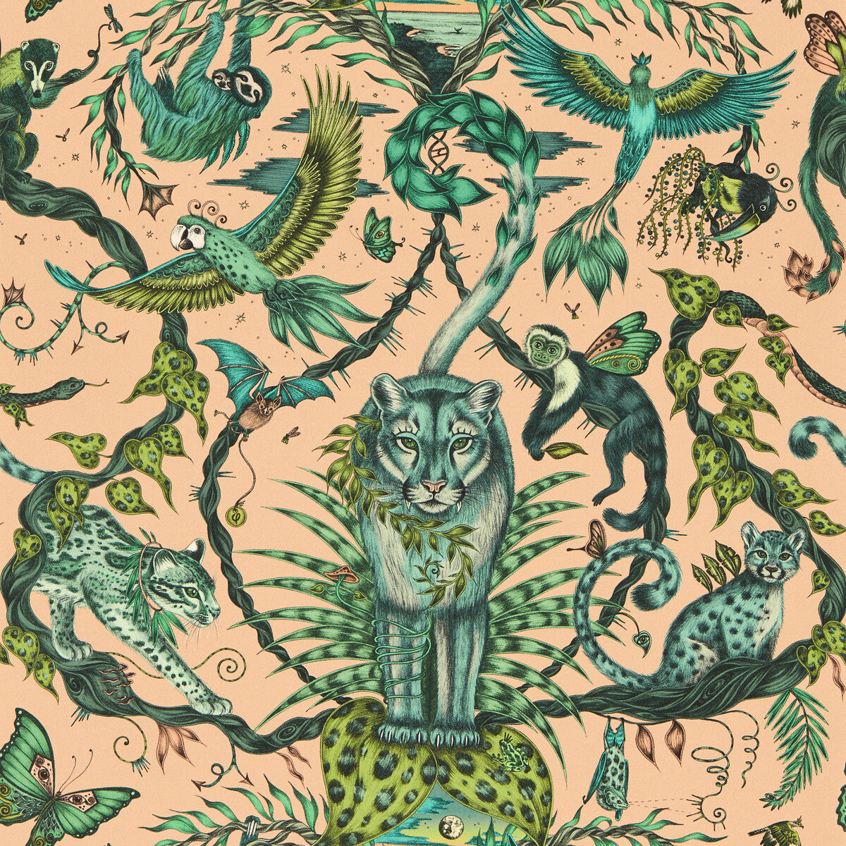 w021304cac0-bosque-dreams-pink-wp-clarke-and-clarke - CLARKE AND CLARKE Wallpaper