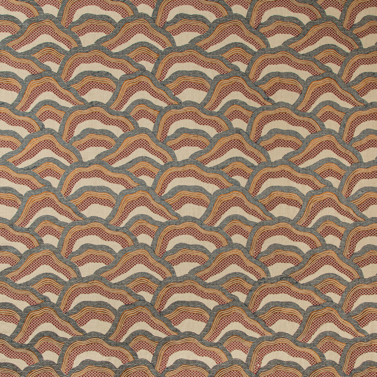 801712724110-les-rizieres-emb-rustgrey-brunschwig-fils - BRUNSCHWIG & FILS Fabric