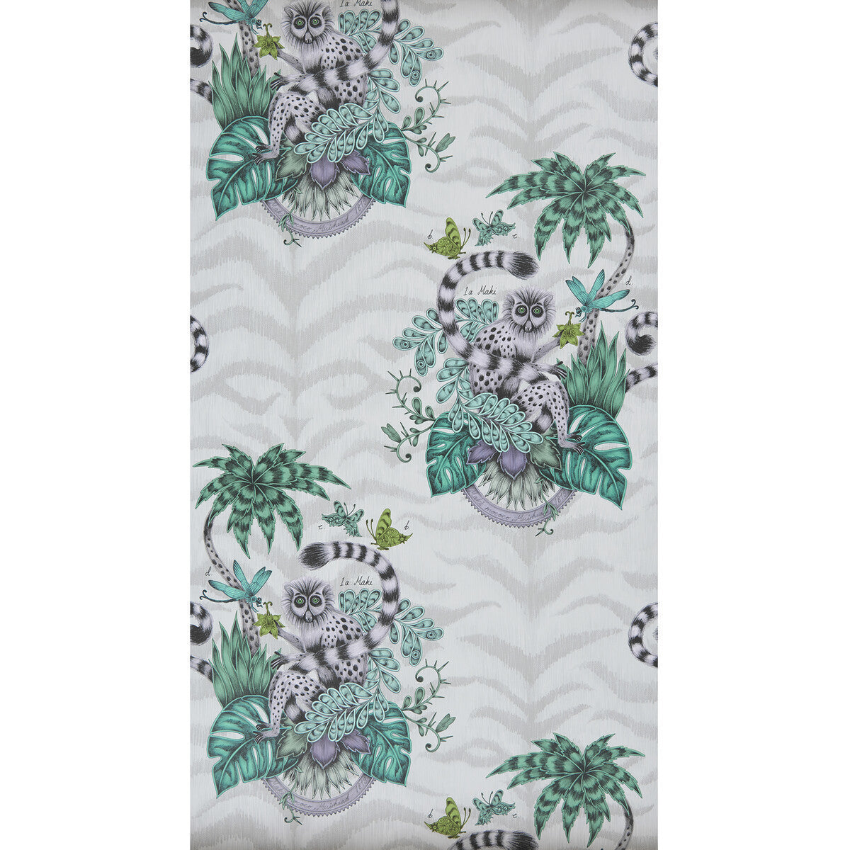 w010301cac0-lemur-jungle-clarke-and-clarke - CLARKE AND CLARKE Wallpaper