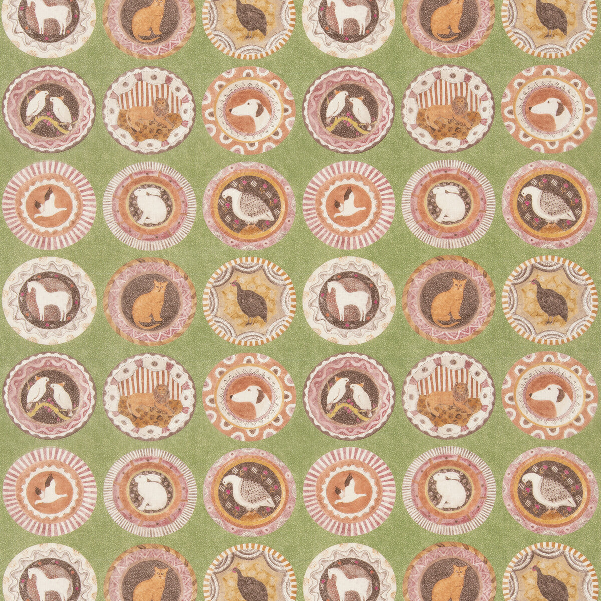bp1104730-robinas-dinner-party-green-g-p-j-baker - G P & J BAKER Fabric