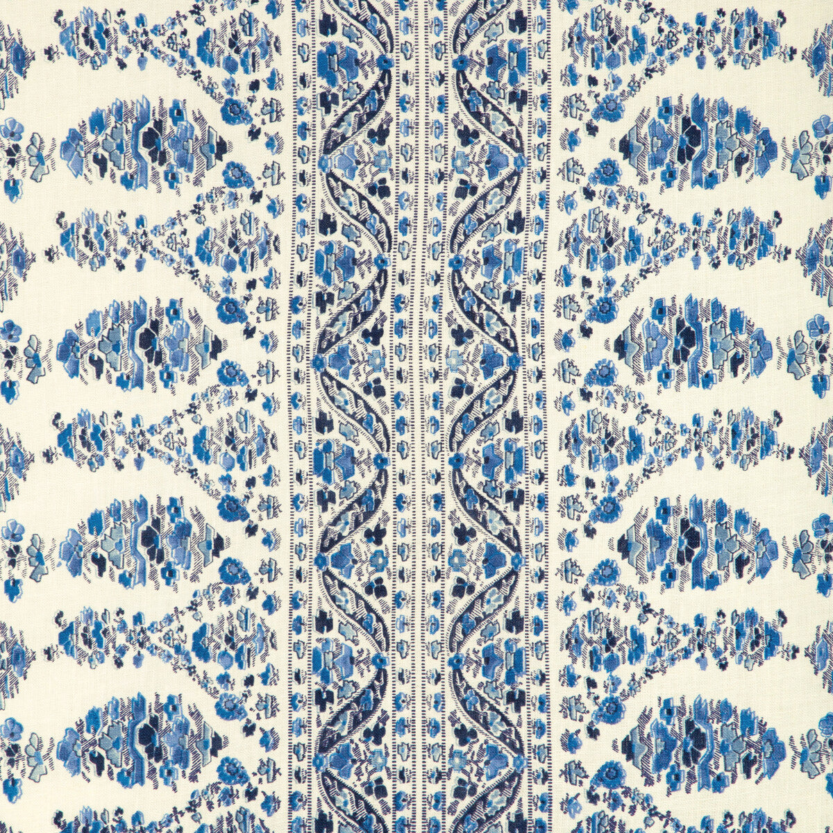 80231085500-visan-print-navysky-brunschwig-fils - BRUNSCHWIG & FILS Fabric