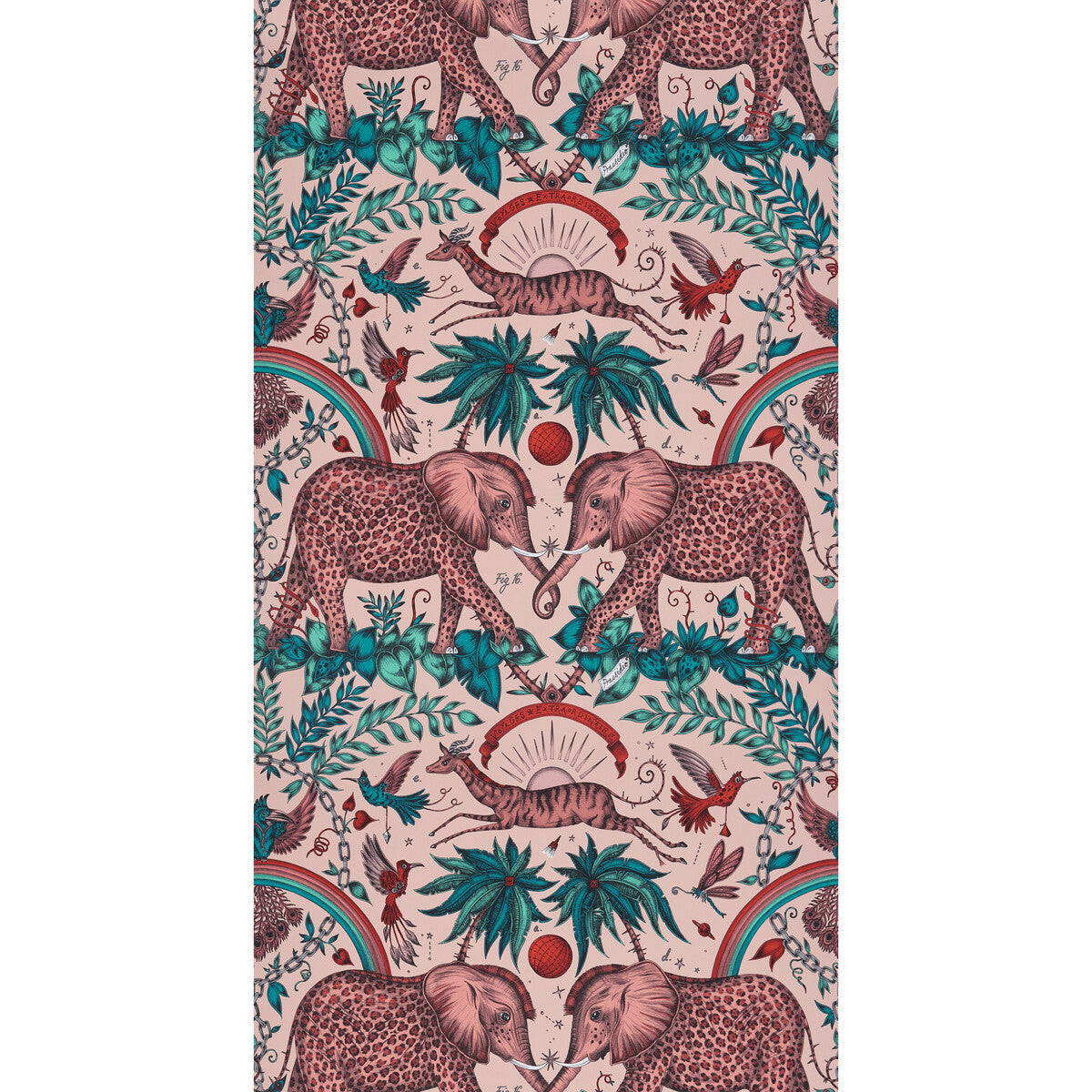 w012105cac0-zambezi-pink-clarke-and-clarke - CLARKE AND CLARKE Wallpaper