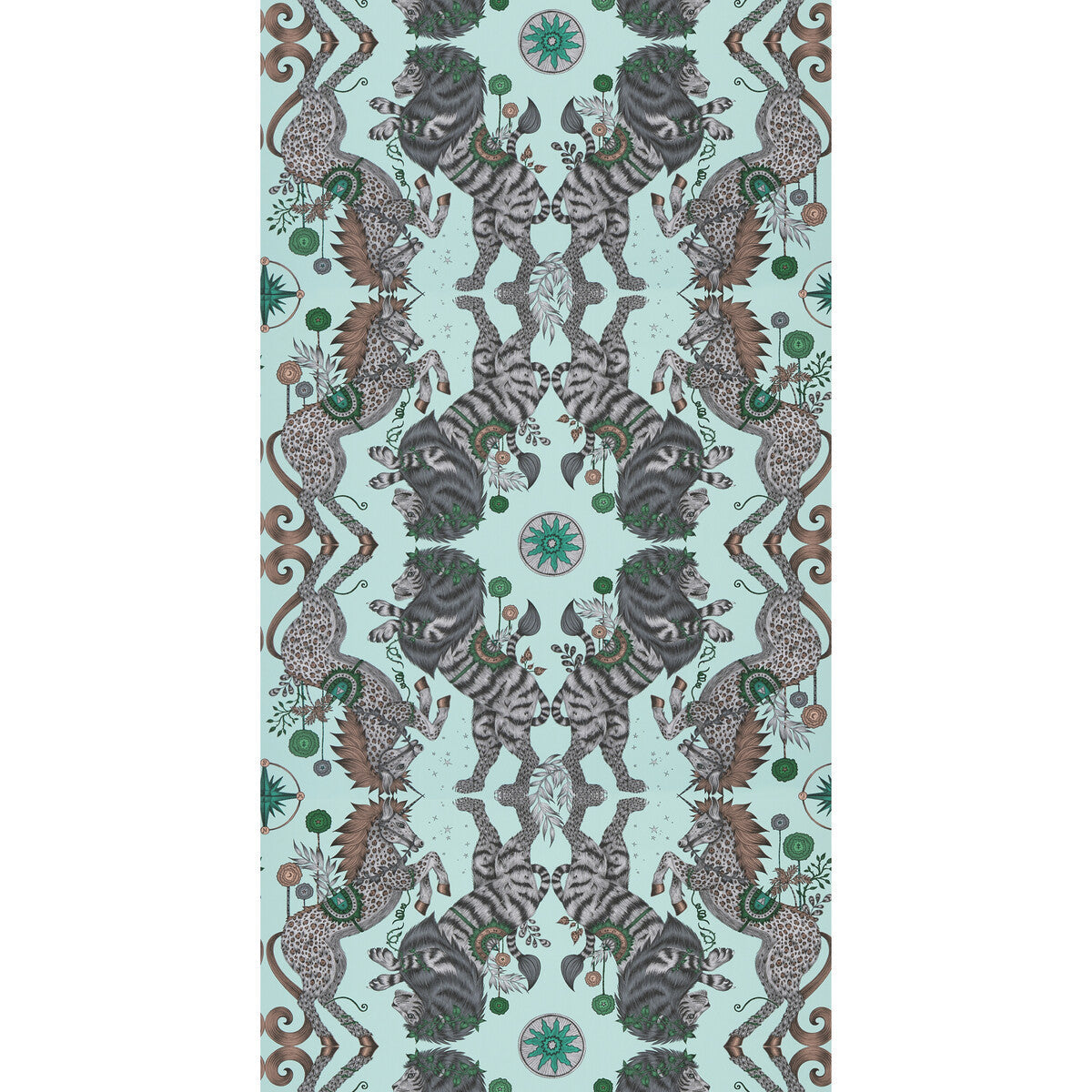 w011301cac0-caspian-wp-aqua-clarke-and-clarke - CLARKE AND CLARKE Wallpaper
