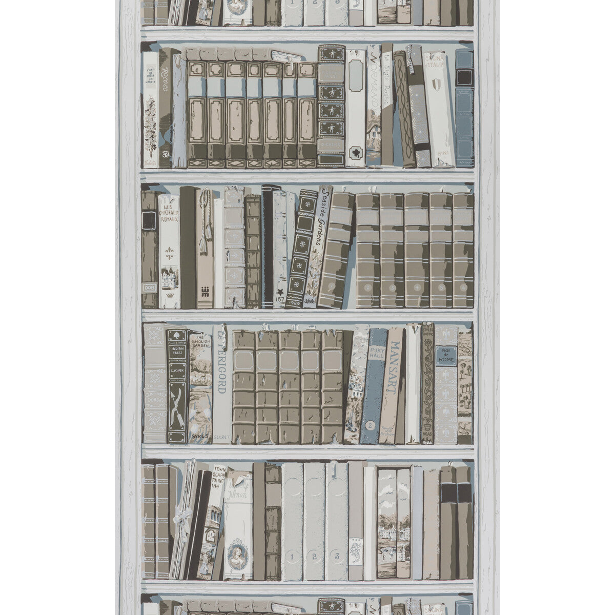 br-69080110-bibliotheque-greige-brunschwig-fils - BRUNSCHWIG & FILS Wallpaper