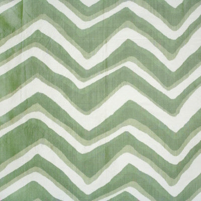 br-797854320-chevron-bar-silk-warp-print-leaf-brunschwig-fils - BRUNSCHWIG & FILS Fabric