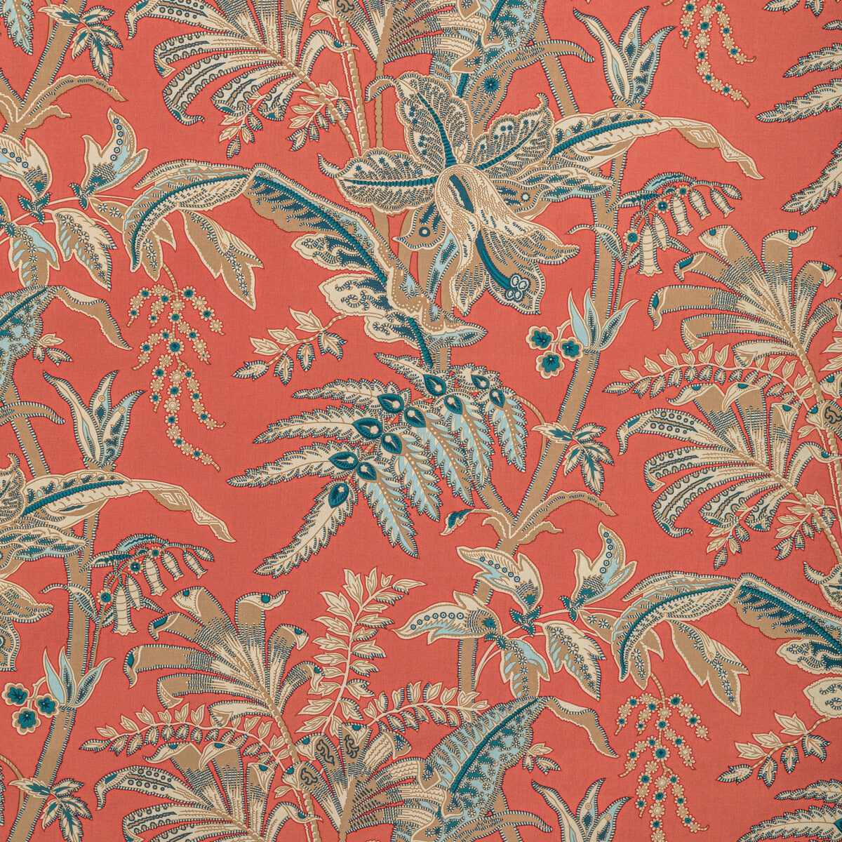 br-7912124130-seychelles-cotton-print-coral-brunschwig-fils - BRUNSCHWIG & FILS Fabric