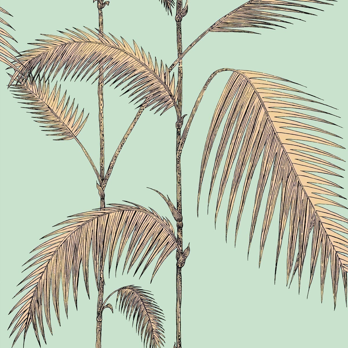 1122006cs0-palm-leaves-mintyellow-cole-son - COLE & SON Wallpaper