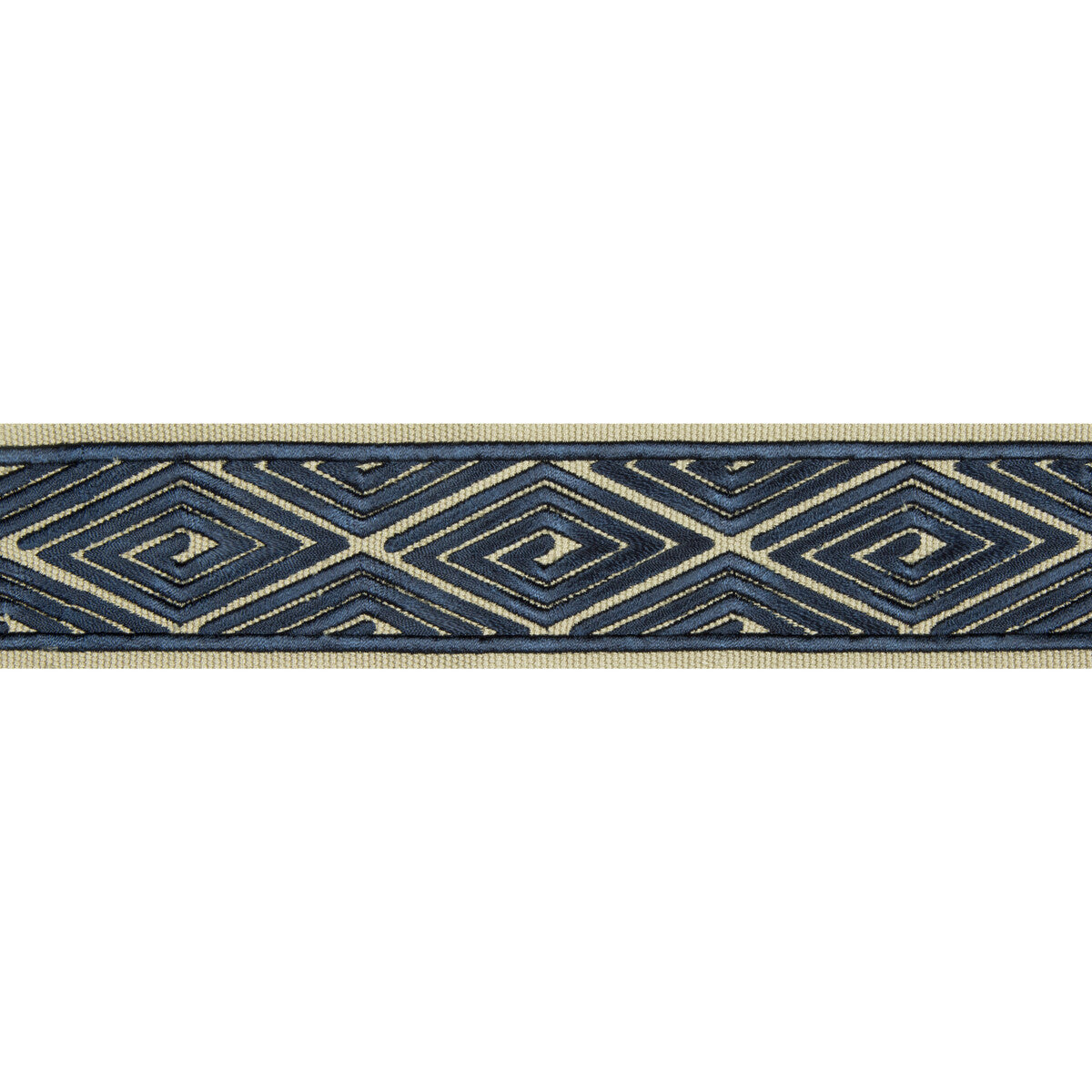 t8017102500-labyrinthe-tape-navy-brunschwig-fils - BRUNSCHWIG & FILS Trim
