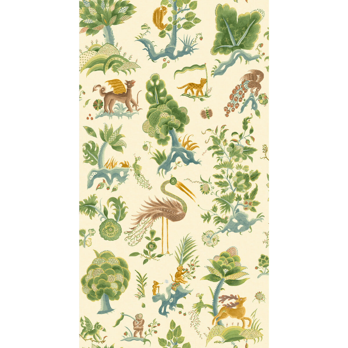 bw4512750-gertrude-soft-greenaqua-g-p-j-baker - G P & J BAKER Wallpaper