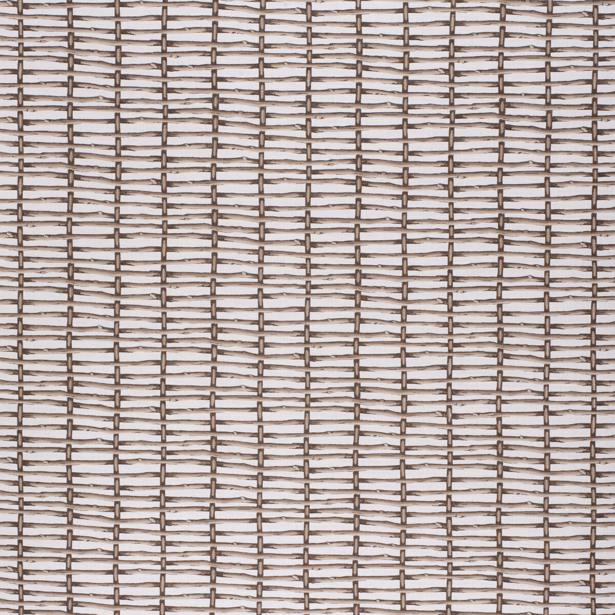 202016710160-twig-fence-brownwhite-lee-jofa - LEE JOFA Fabric