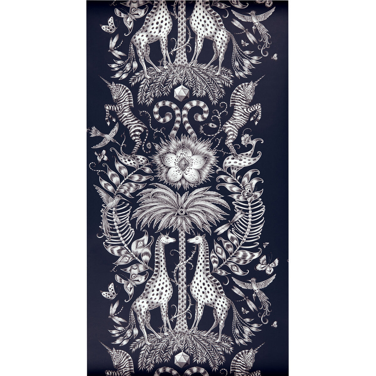 w010206cac0-kruger-navy-clarke-and-clarke - CLARKE AND CLARKE Wallpaper