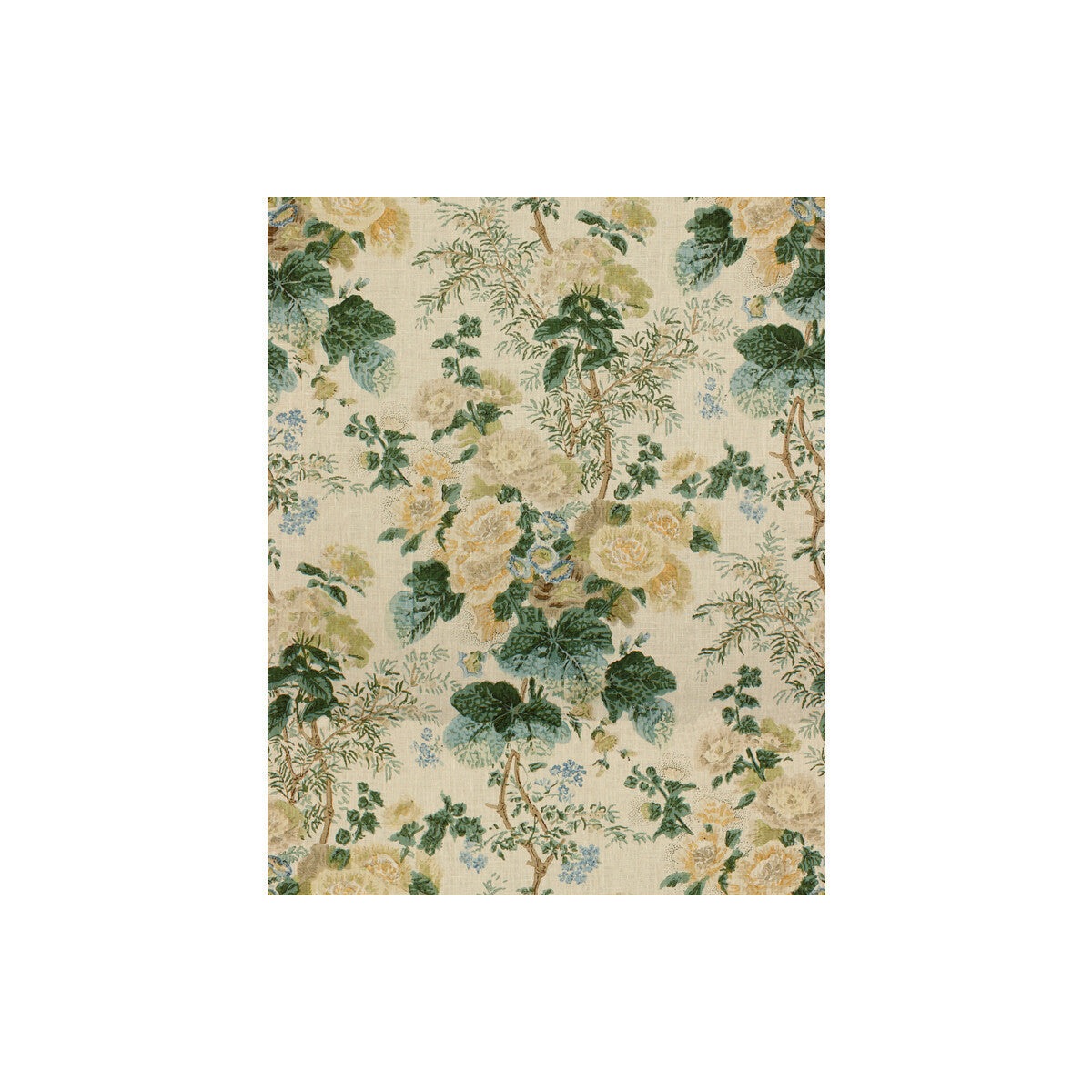20111181340-hollyhock-hdb-lemonaqua-lee-jofa - LEE JOFA Fabric