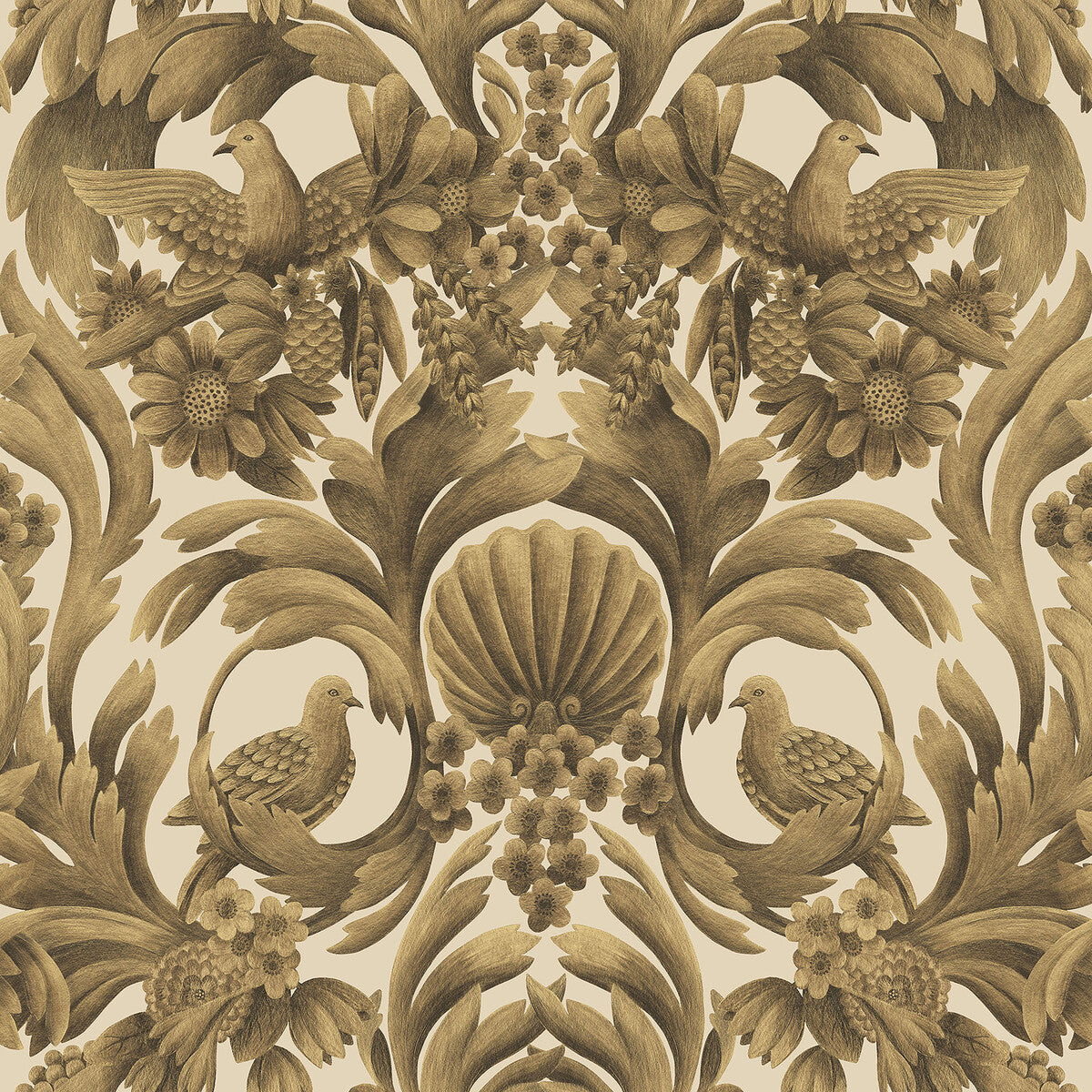 1189019cs0-gibbons-carving-mgldsand-cole-son - COLE & SON Wallpaper