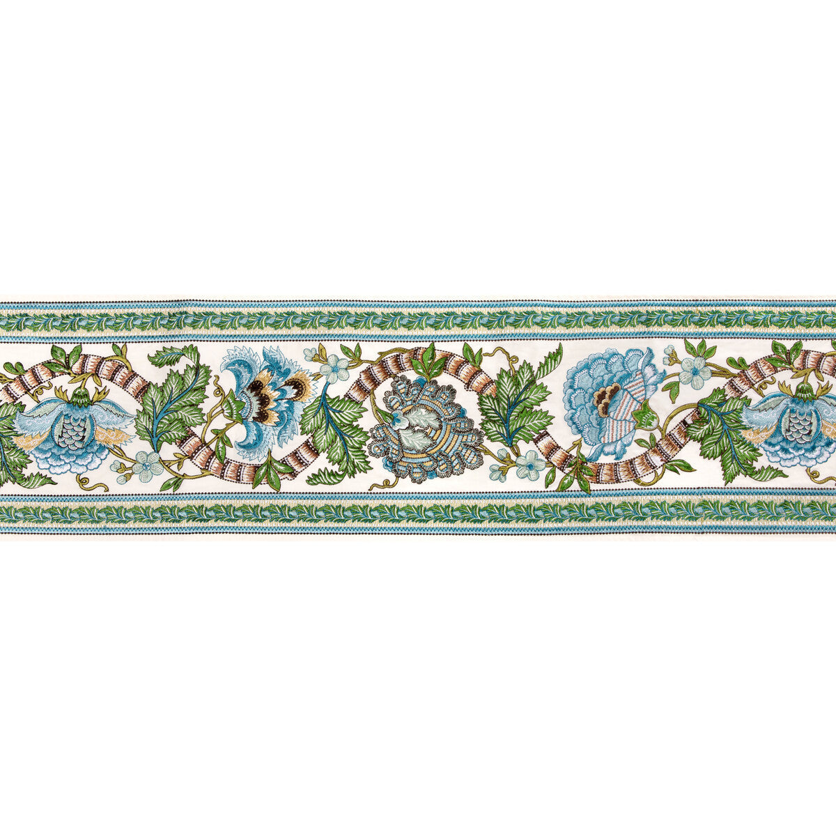 t80241023350-lauris-border-aqualeaf-brunschwig-fils - BRUNSCHWIG & FILS Trim