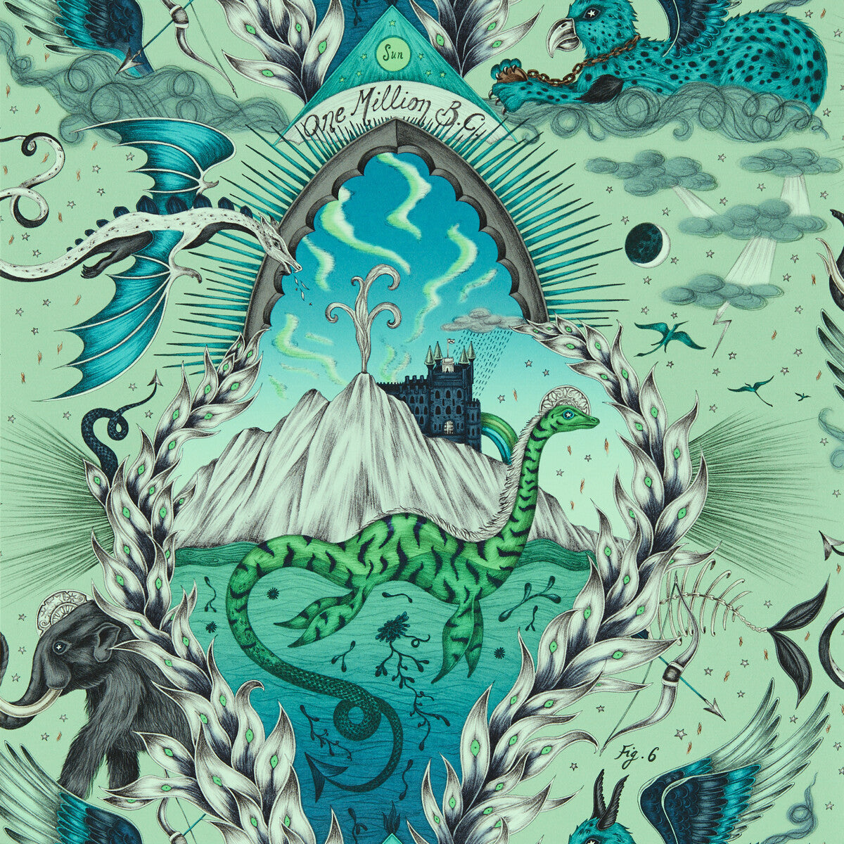 w021402cac0-highlandia-sage-wp-clarke-and-clarke - CLARKE AND CLARKE Wallpaper