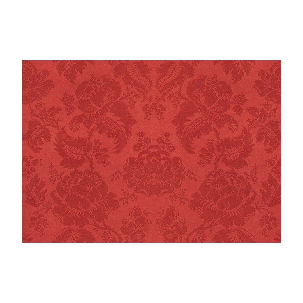 br-81035c0-moulins-damask-vieux-rouge-brunschwig-fils - BRUNSCHWIG & FILS Fabric