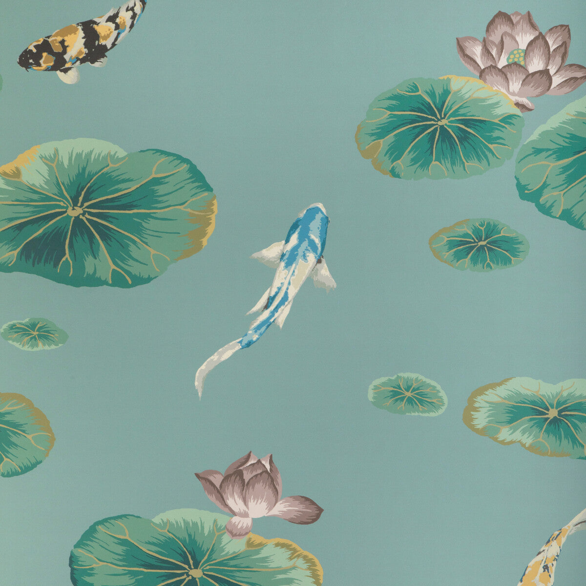 w41463530-lotus-pond-wp-sage-kravet-couture - KRAVET COUTURE Wallpaper