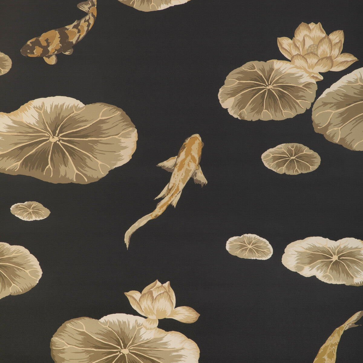 w4146840-lotus-pond-wp-noir-kravet-couture - KRAVET COUTURE Wallpaper