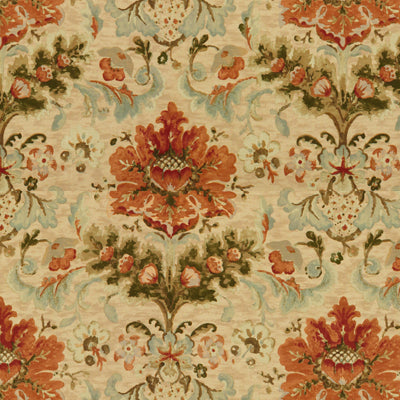 br-795748470-windsor-damask-cotton-linen-print-copper-on-sand-brunschwig-fils - BRUNSCHWIG & FILS Fabric
