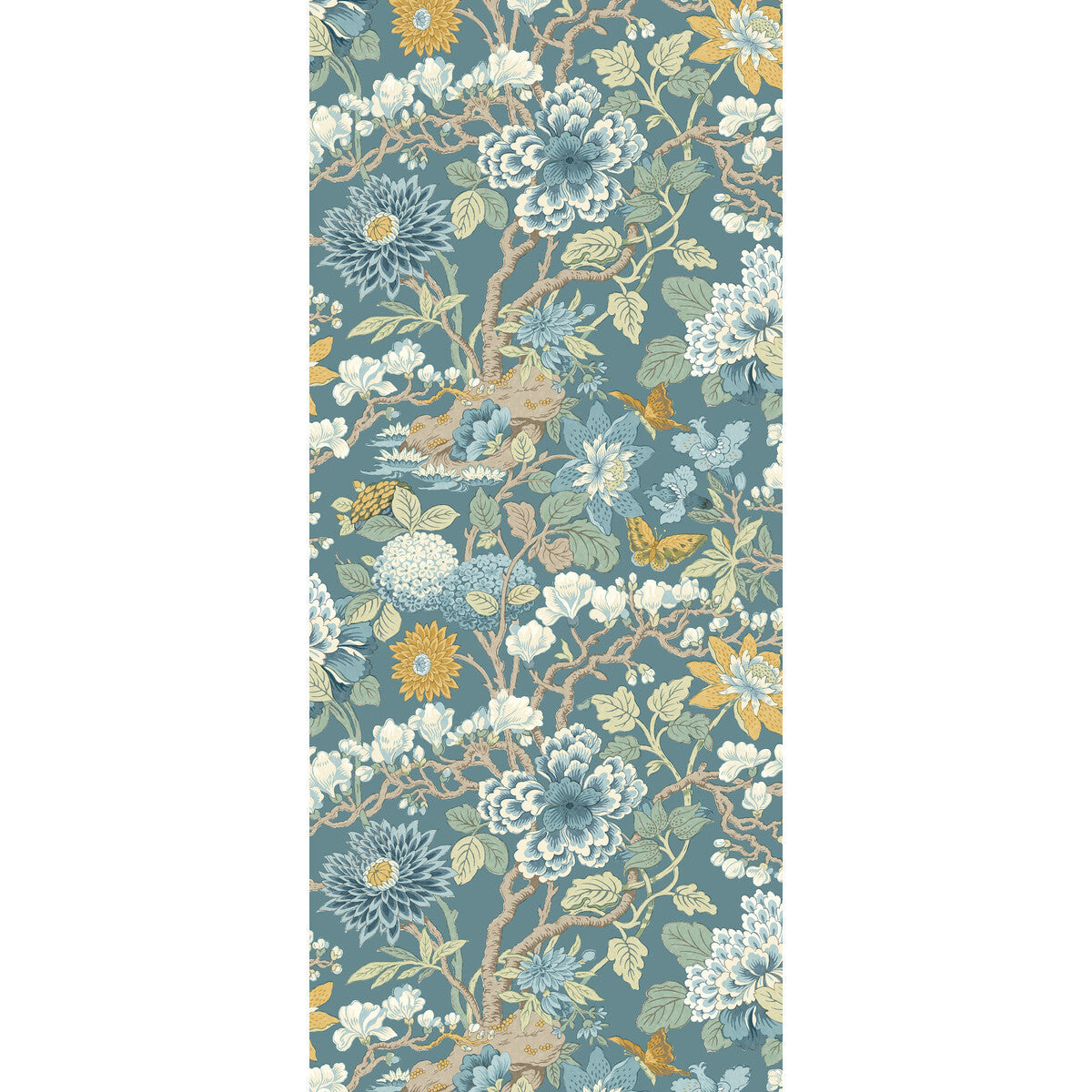 bw4512130-little-magnolia-denimochre-g-p-j-baker - G P & J BAKER Wallpaper