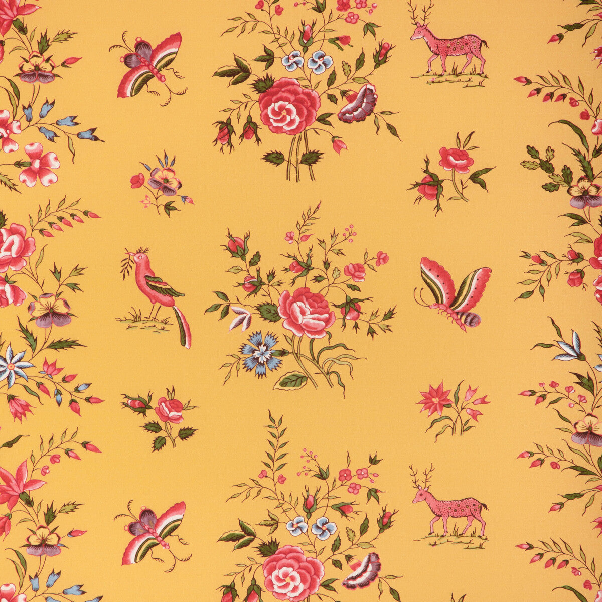 80231039400-aurel-print-goldred-brunschwig-fils - BRUNSCHWIG & FILS Fabric