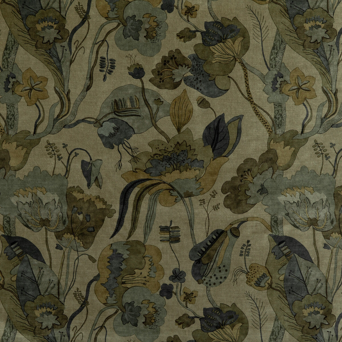 bp1081350-california-velvet-denimmole-g-p-j-baker - G P & J BAKER Fabric