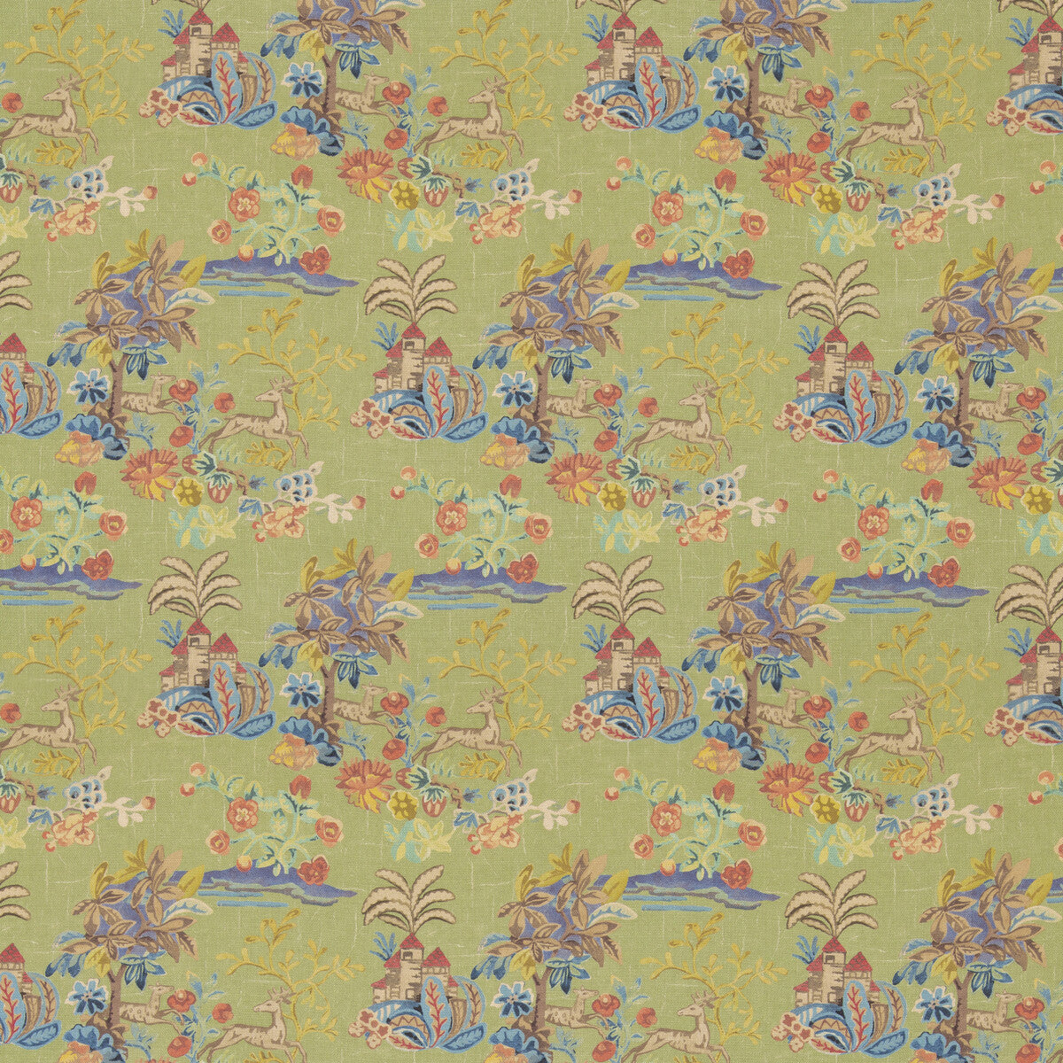 bp1104830-knights-tale-texture-spring-green-g-p-j-baker - G P & J BAKER Fabric