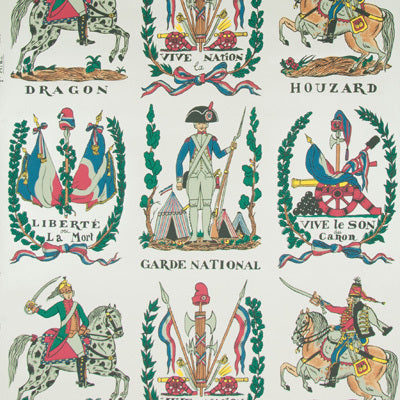 br-60311010-battle-of-valmy-1792-multi-on-white-vinyl-brunschwig-fils - BRUNSCHWIG & FILS Wallpaper