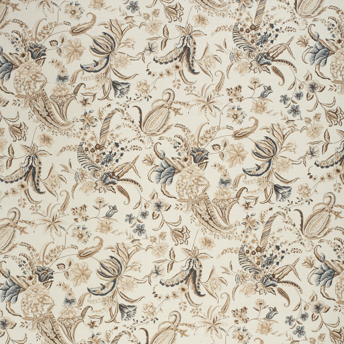 202015565010-paisley-passion-brownavy-lee-jofa - LEE JOFA Fabric