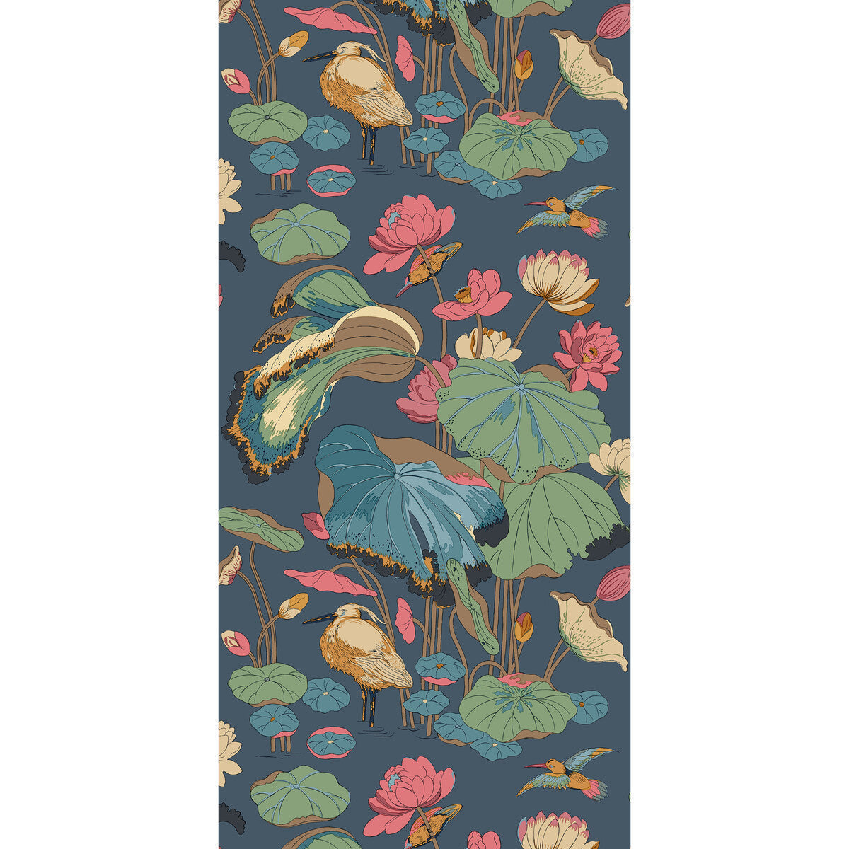 bw4512340-nympheus-indigoteal-g-p-j-baker - G P & J BAKER Wallpaper