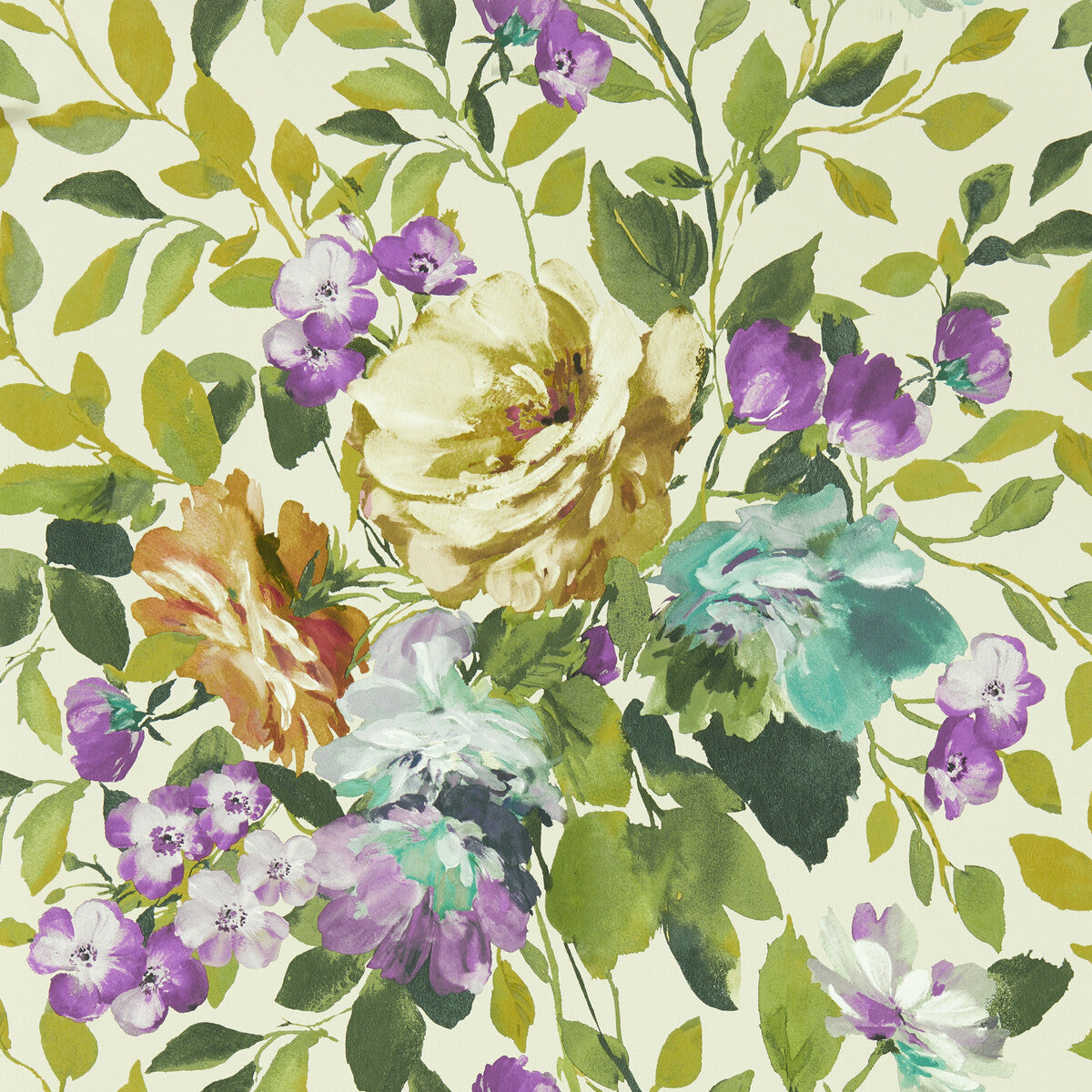 w013901cac0-bloom-amethyst-wp-clarke-and-clarke - CLARKE AND CLARKE Wallpaper