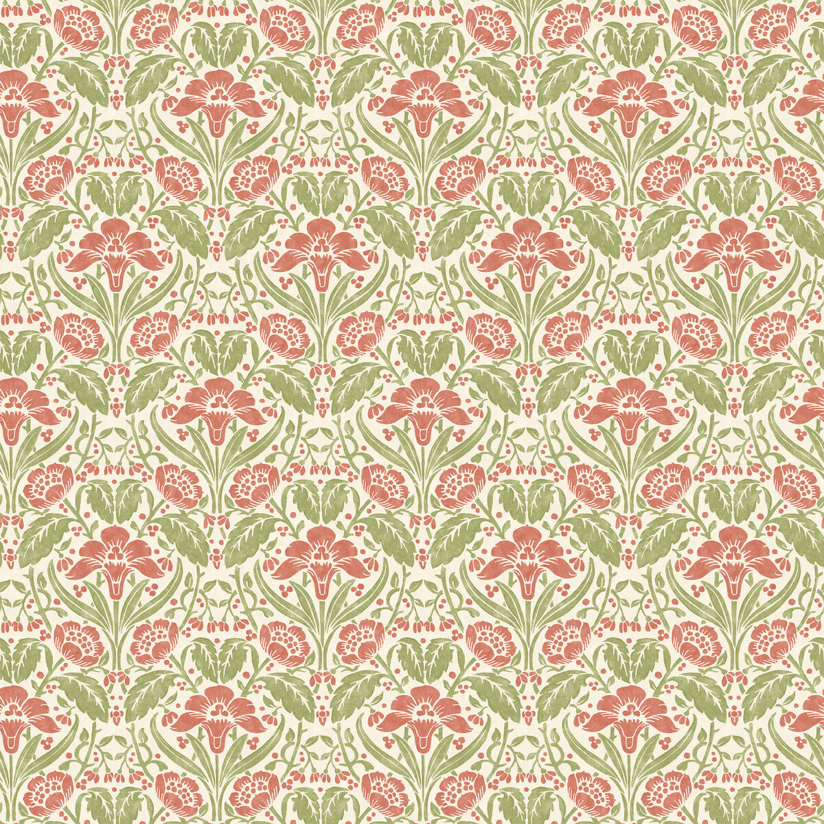 bw4510110-iris-meadow-pinkgreen-g-p-j-baker - G P & J BAKER Wallpaper
