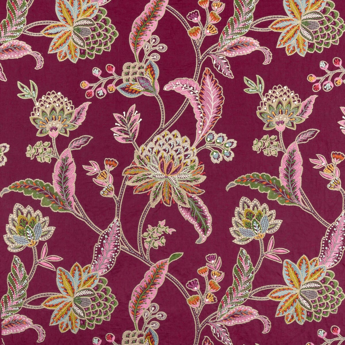 80251227100-tropez-emb-plum-brunschwig-fils - BRUNSCHWIG & FILS Fabric
