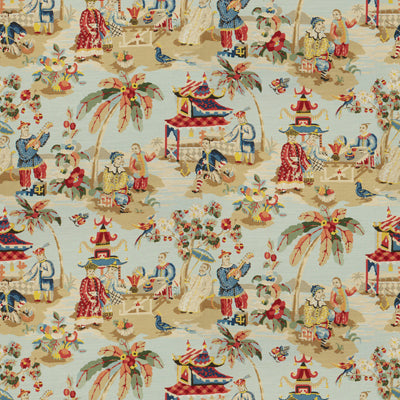 br-796012070-xian-linen-cotton-print-sky-brunschwig-fils - BRUNSCHWIG & FILS Fabric