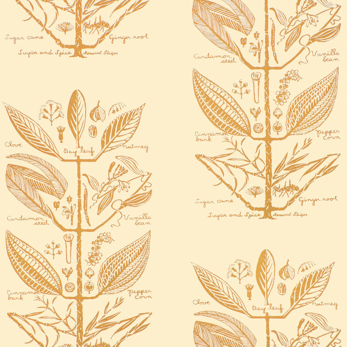 w42634040-sugar-and-spice-wp-gold-kravet-couture - KRAVET COUTURE Wallpaper