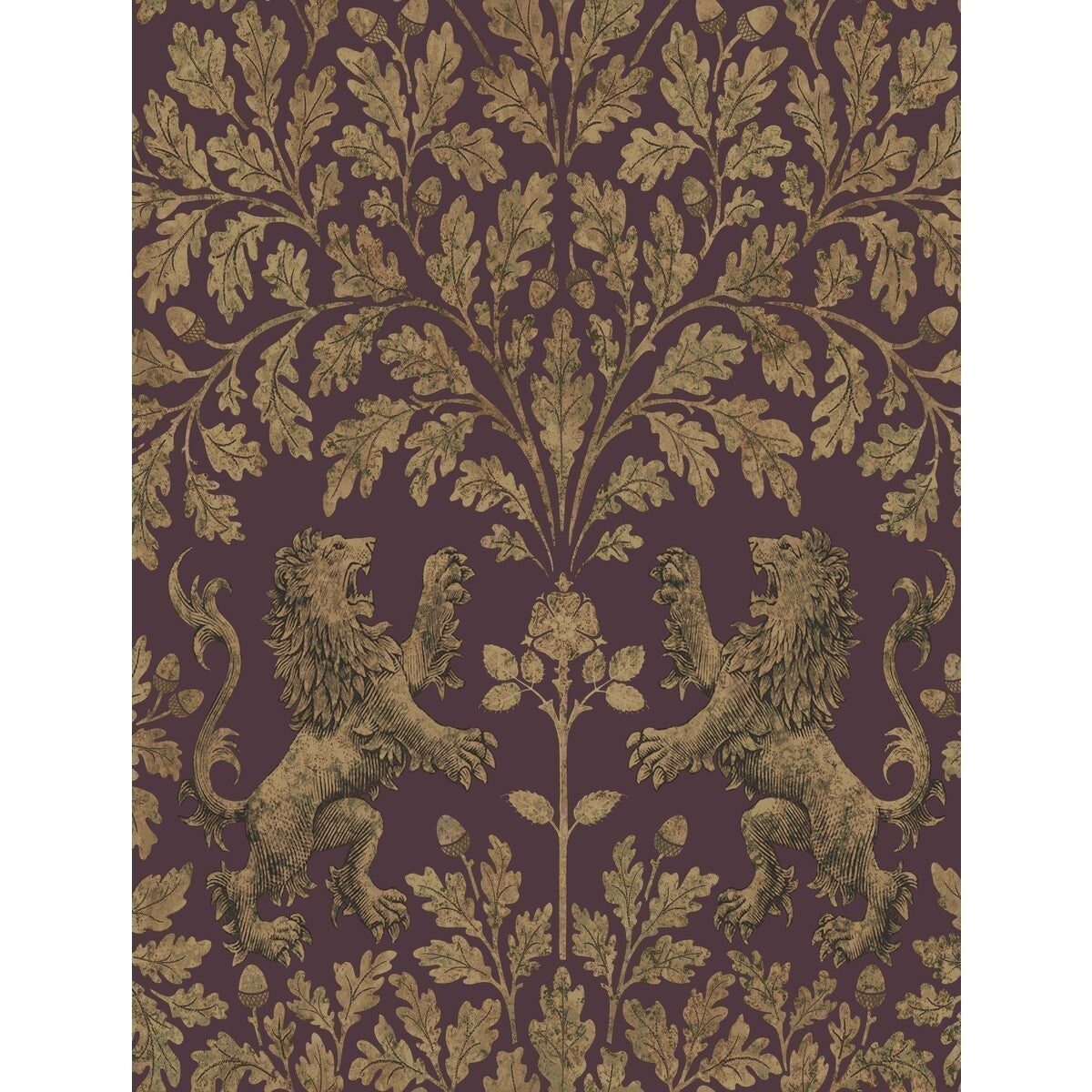 11610038cs0-boscobel-oak-goldclaret-cole-son - COLE & SON Wallpaper