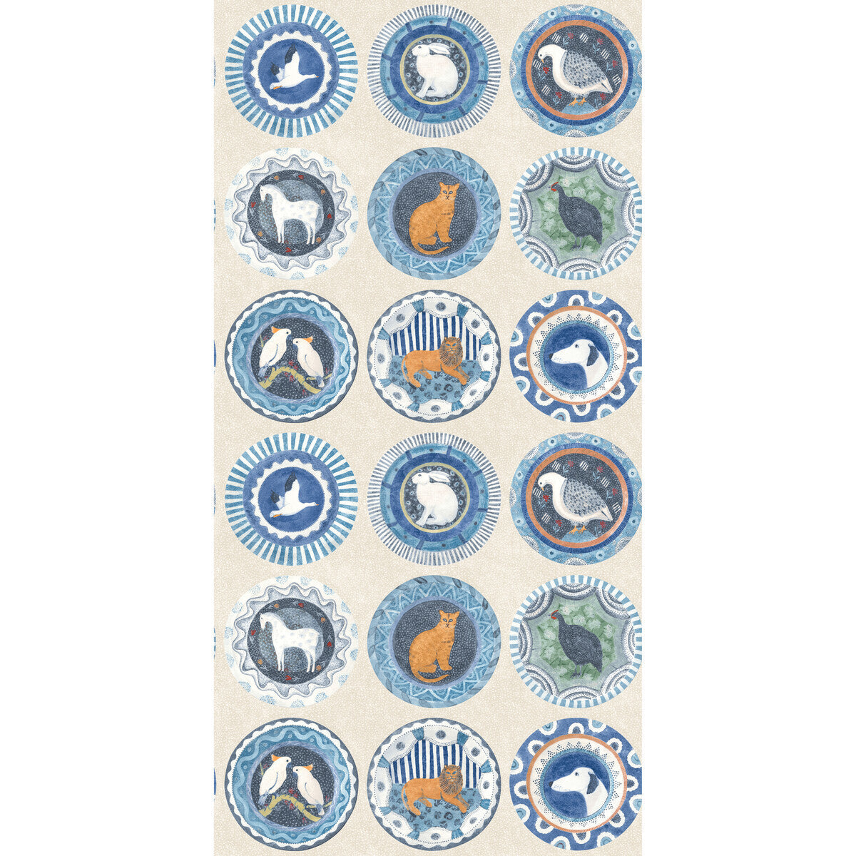 bw4512640-robinas-dinner-party-blue-g-p-j-baker - G P & J BAKER Wallpaper