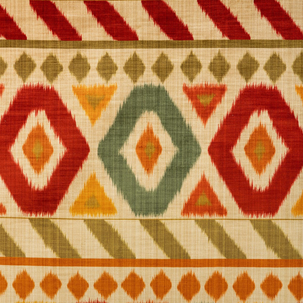80251243190-uzbek-velvet-greenred-brunschwig-fils - BRUNSCHWIG & FILS Fabric