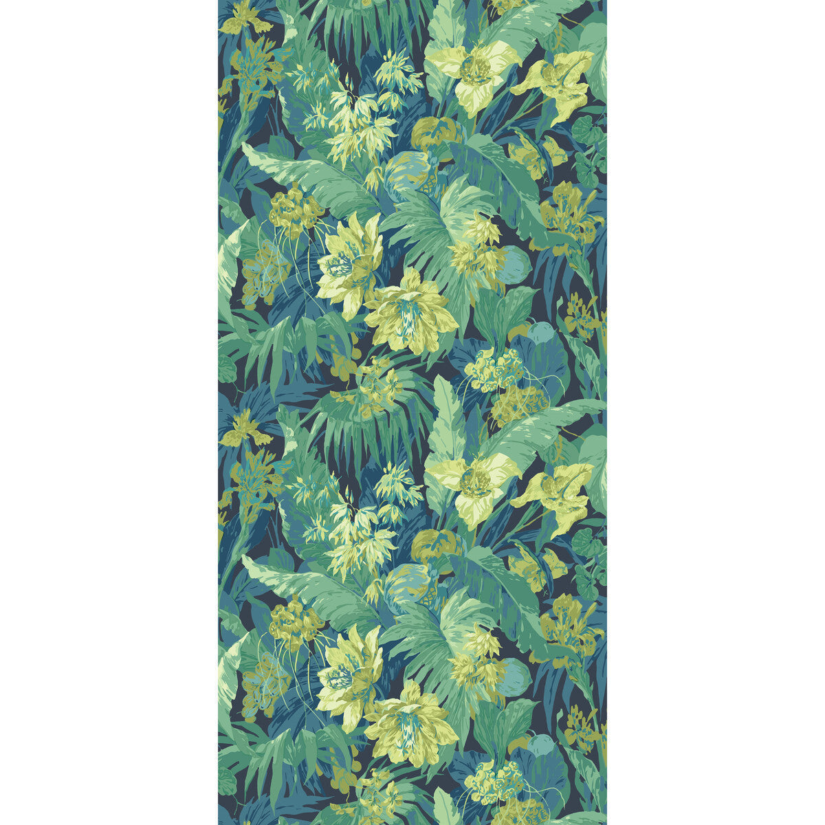 bw4513260-tropical-floral-indigoteal-g-p-j-baker - G P & J BAKER Wallpaper