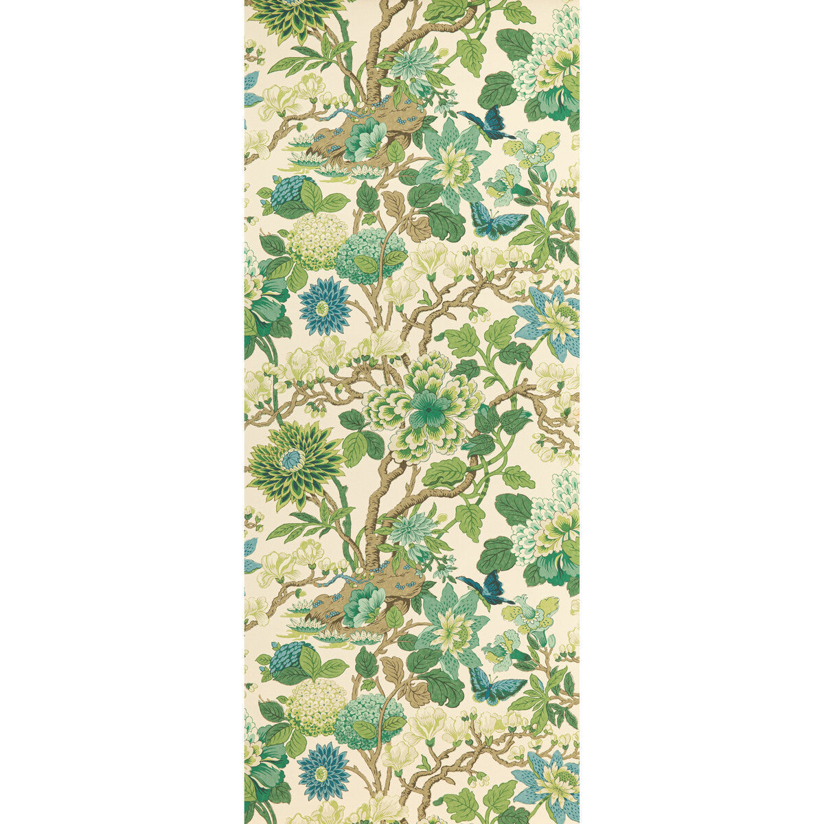 bw4509220-magnolia-emeraldteal-g-p-j-baker - G P & J BAKER Wallpaper