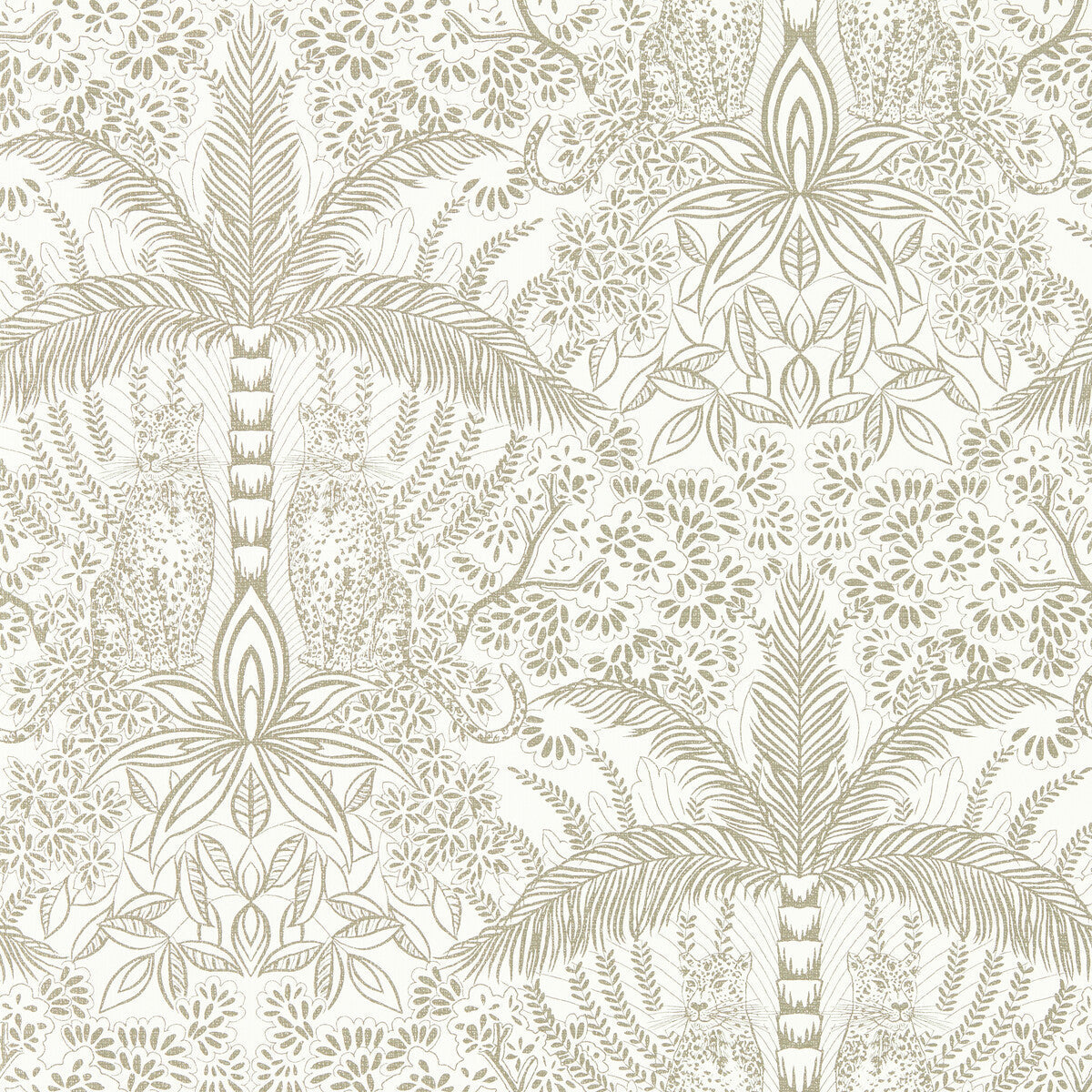 w014103cac0-leopardo-goldivory-wp-clarke-and-clarke - CLARKE AND CLARKE Wallpaper