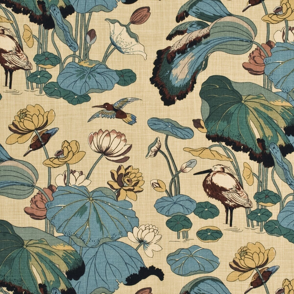 200217240-nympheus-print-straw-lee-jofa - LEE JOFA Fabric