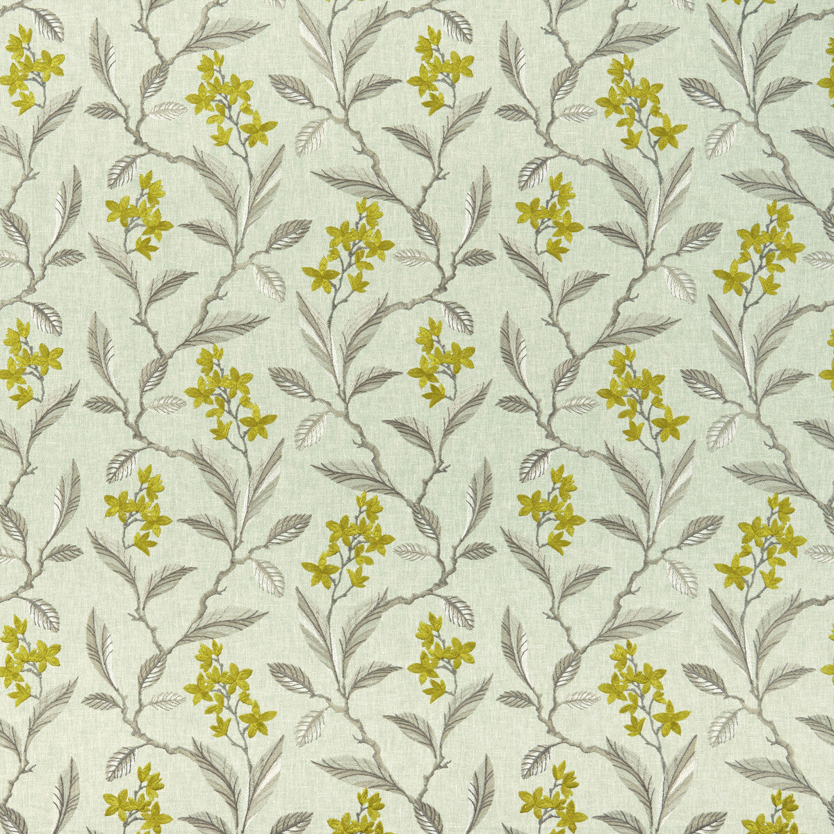 f100801cac0-melrose-chartreuse-clarke-and-clarke - CLARKE AND CLARKE Fabric