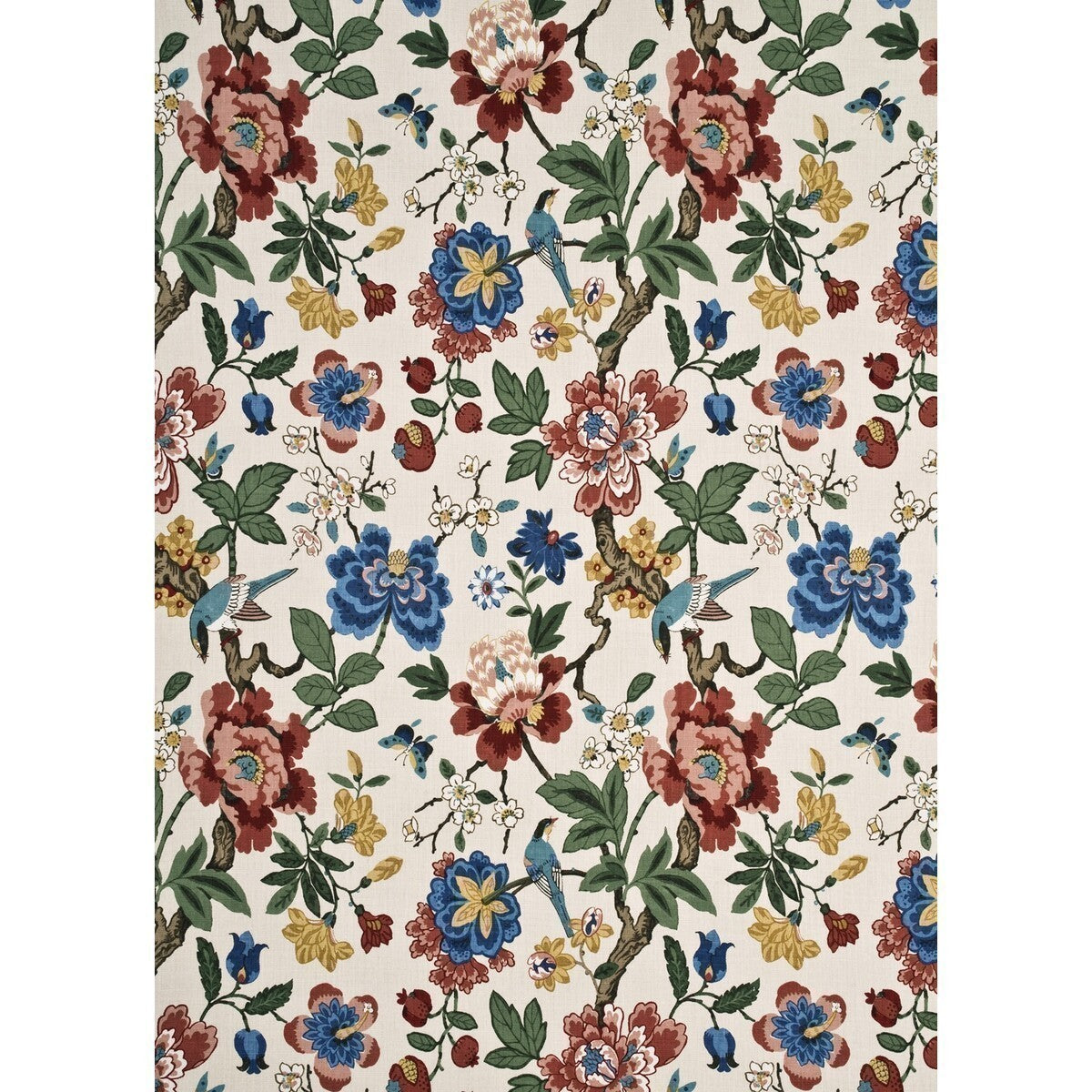 bp1046410-persian-pomegranate-redgreenaqua-g-p-j-baker - G P & J BAKER Fabric