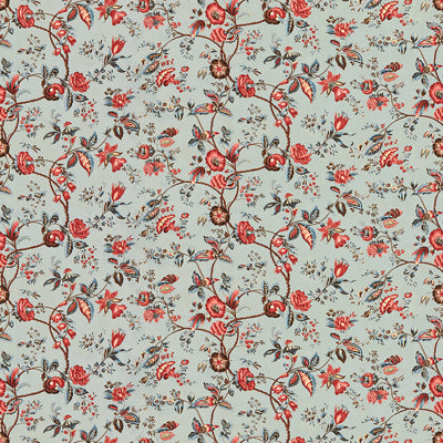 br-713092220-bougainville-cotton-print-bleu-brunschwig-fils - BRUNSCHWIG & FILS Fabric