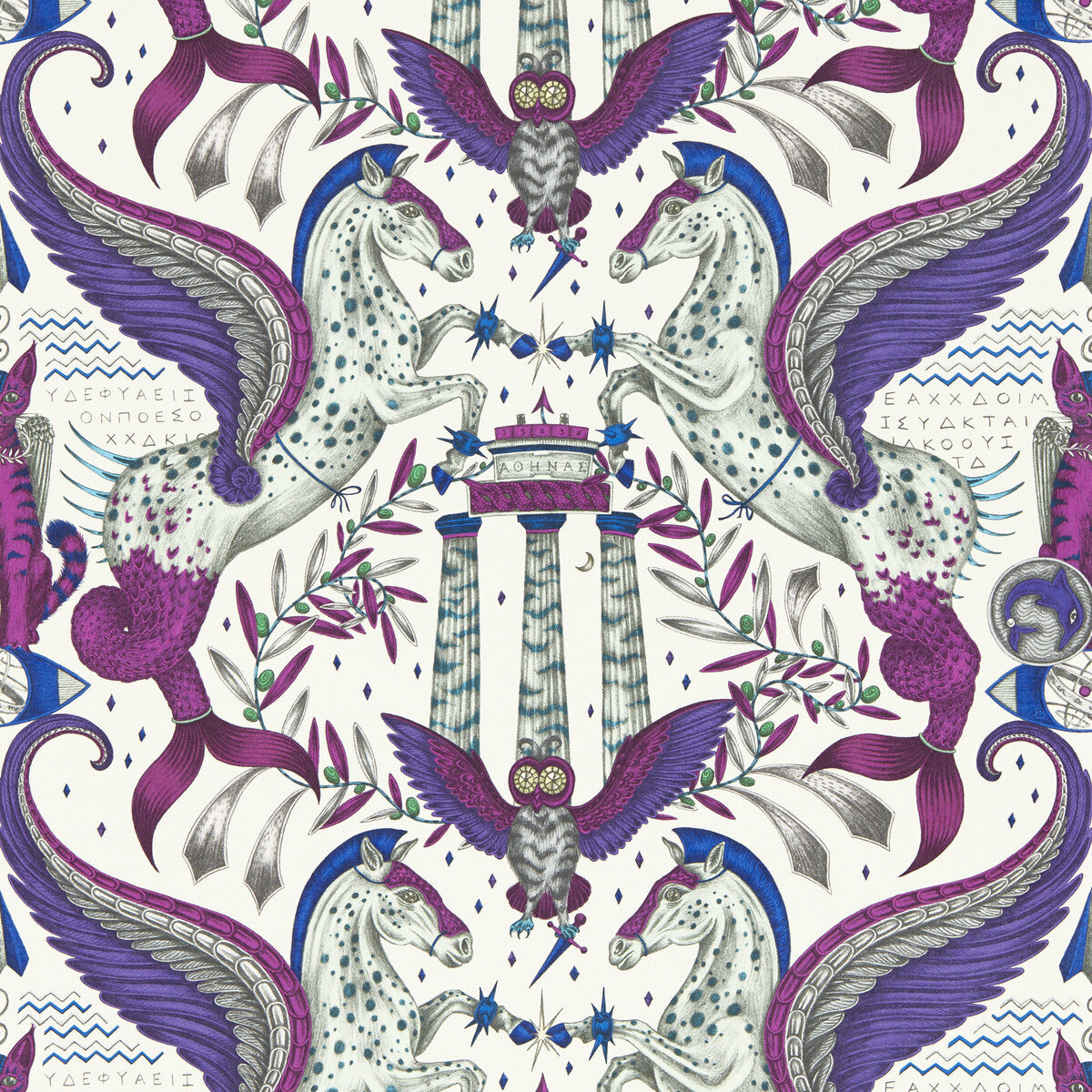 w021503cac0-odyssey-mythos-violet-wp-clarke-and-clarke - CLARKE AND CLARKE Wallpaper