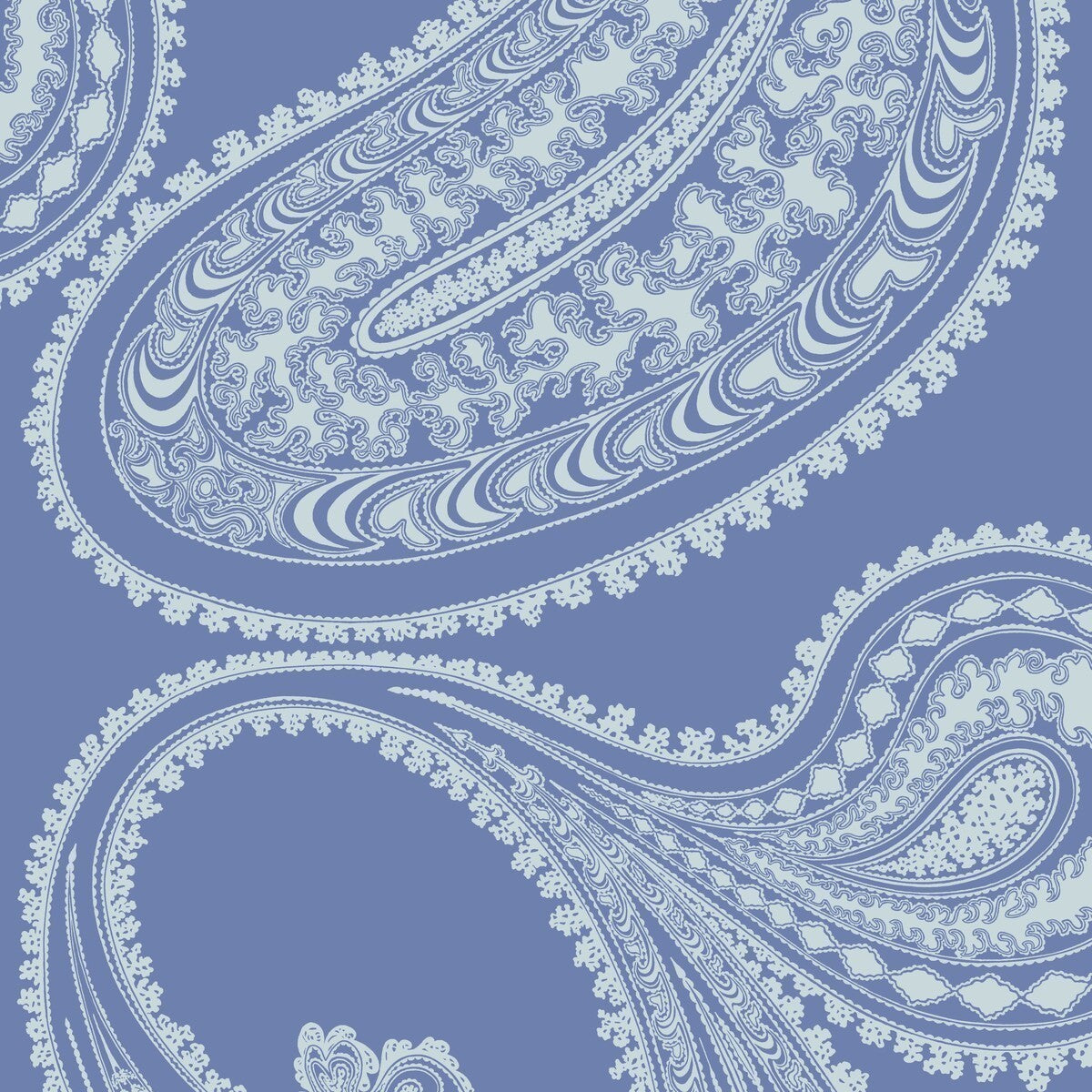 1129032cs0-rajapur-flock-bluewhite-cole-son - COLE & SON Wallpaper