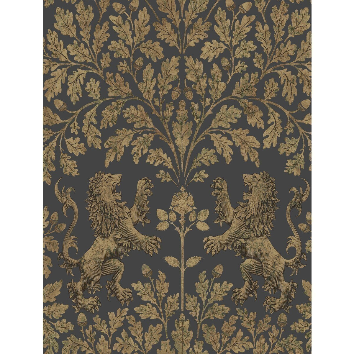 11610036cs0-boscobel-oak-ant-goldblk-cole-son - COLE & SON Wallpaper