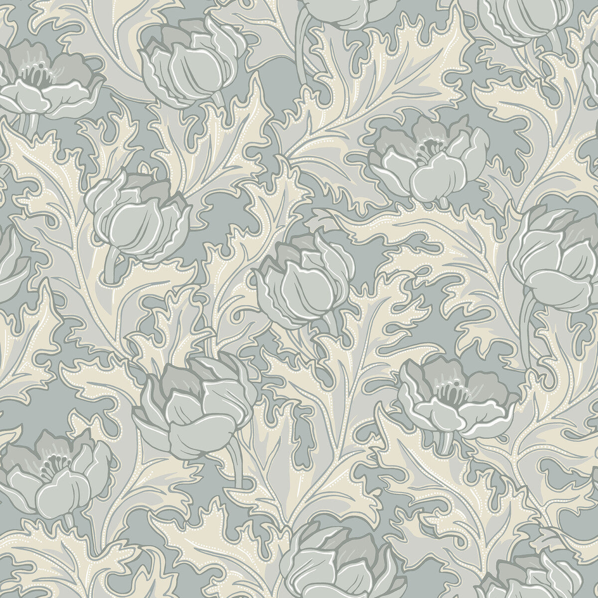 wdr1003wt0-willem-manor-blue-winfield-thybony - WINFIELD THYBONY Wallpaper